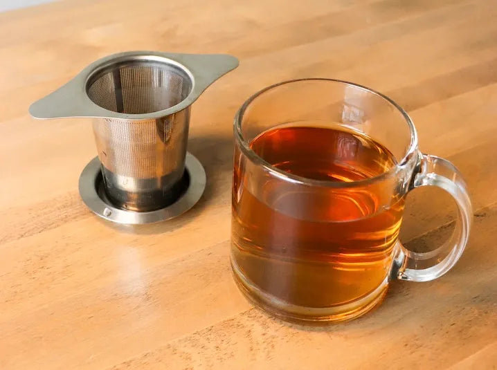 Tea infuser and brewed loose leaf tea