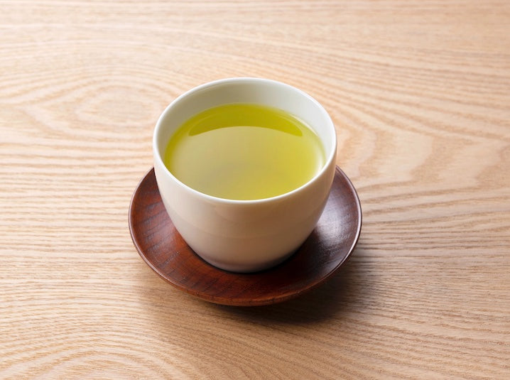 Brewed loose leaf sencha Japanese green tea