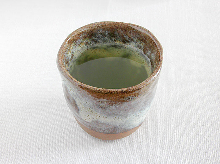 Japanese green tea in a traditional Japanese yunomi cup