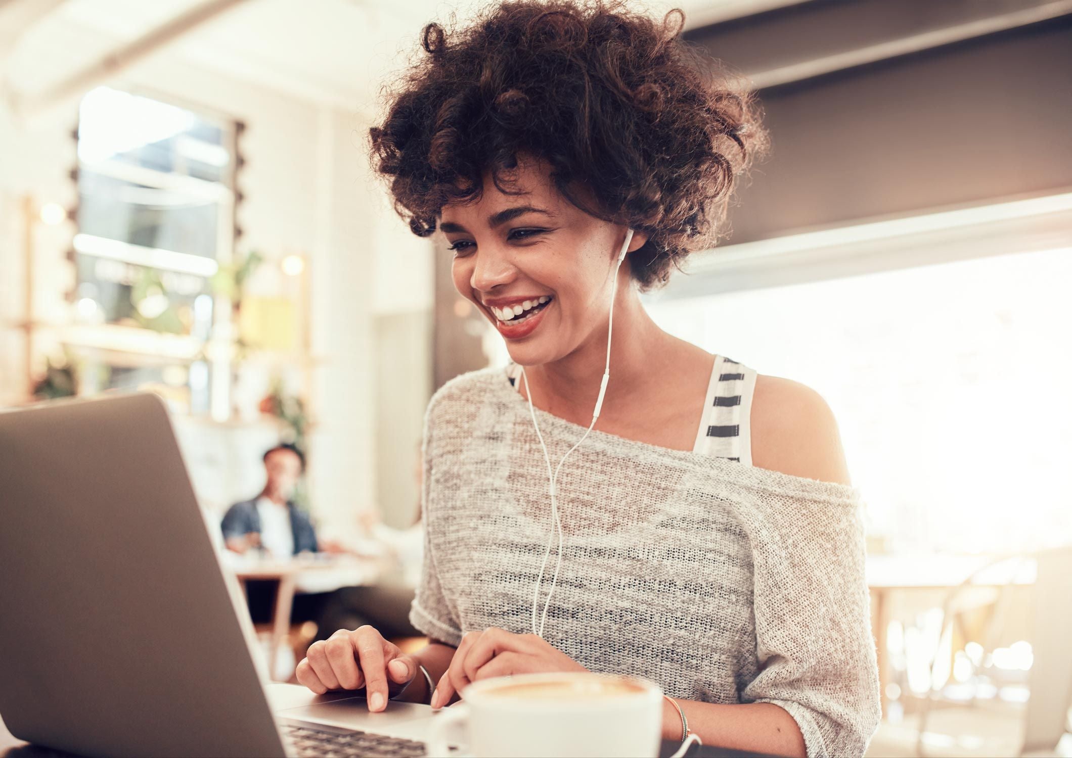 woman on a remote work call