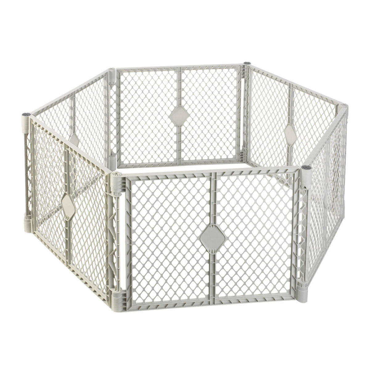New Toddleroo by North States Superyard Indoor/Outdoor 6-Panel Play Baby Yard (White)