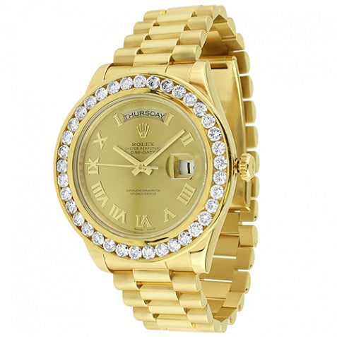 solid gold gucci watch
