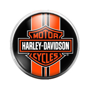 Harley Davidson - 18MM Glass Dome Candy 