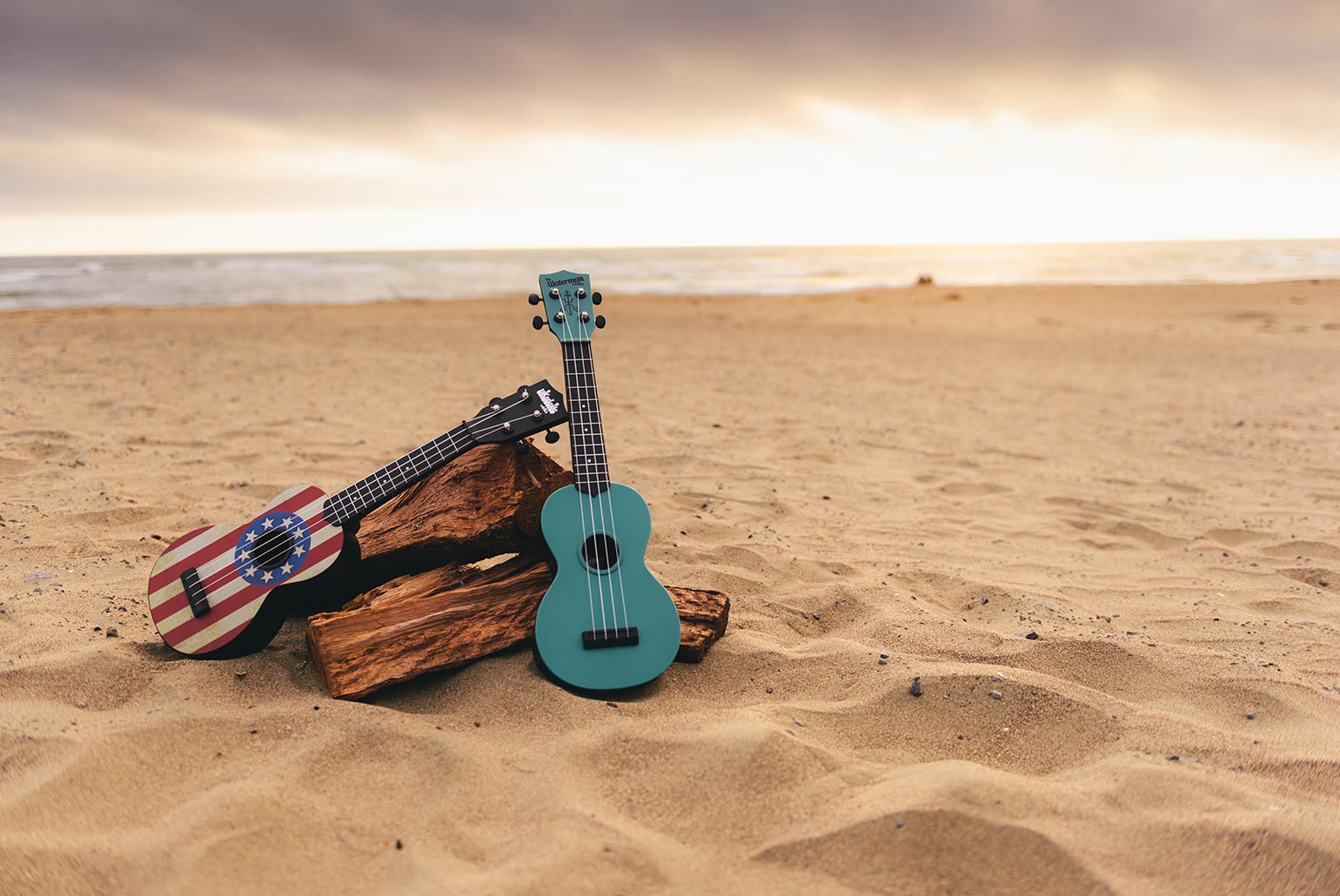 Kala Ukadelic and Waterman Ukulele at the Beach