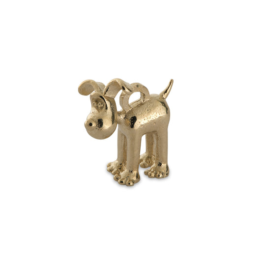 Standing Gromit Charm (18ct Gold Vermeil)