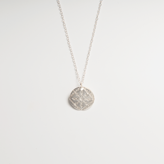 Solid Lace Necklace (Sterling Silver)