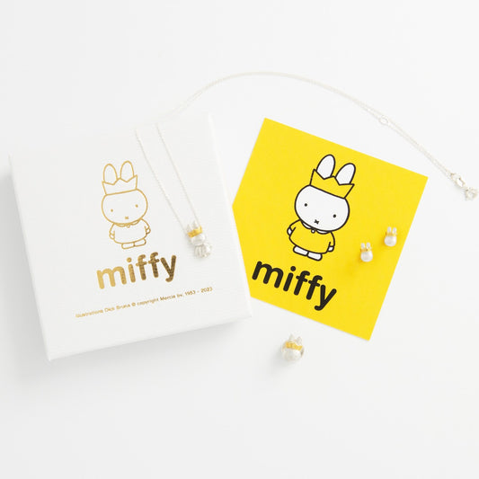 Queen Miffy Silver & Gold Stud Earrings