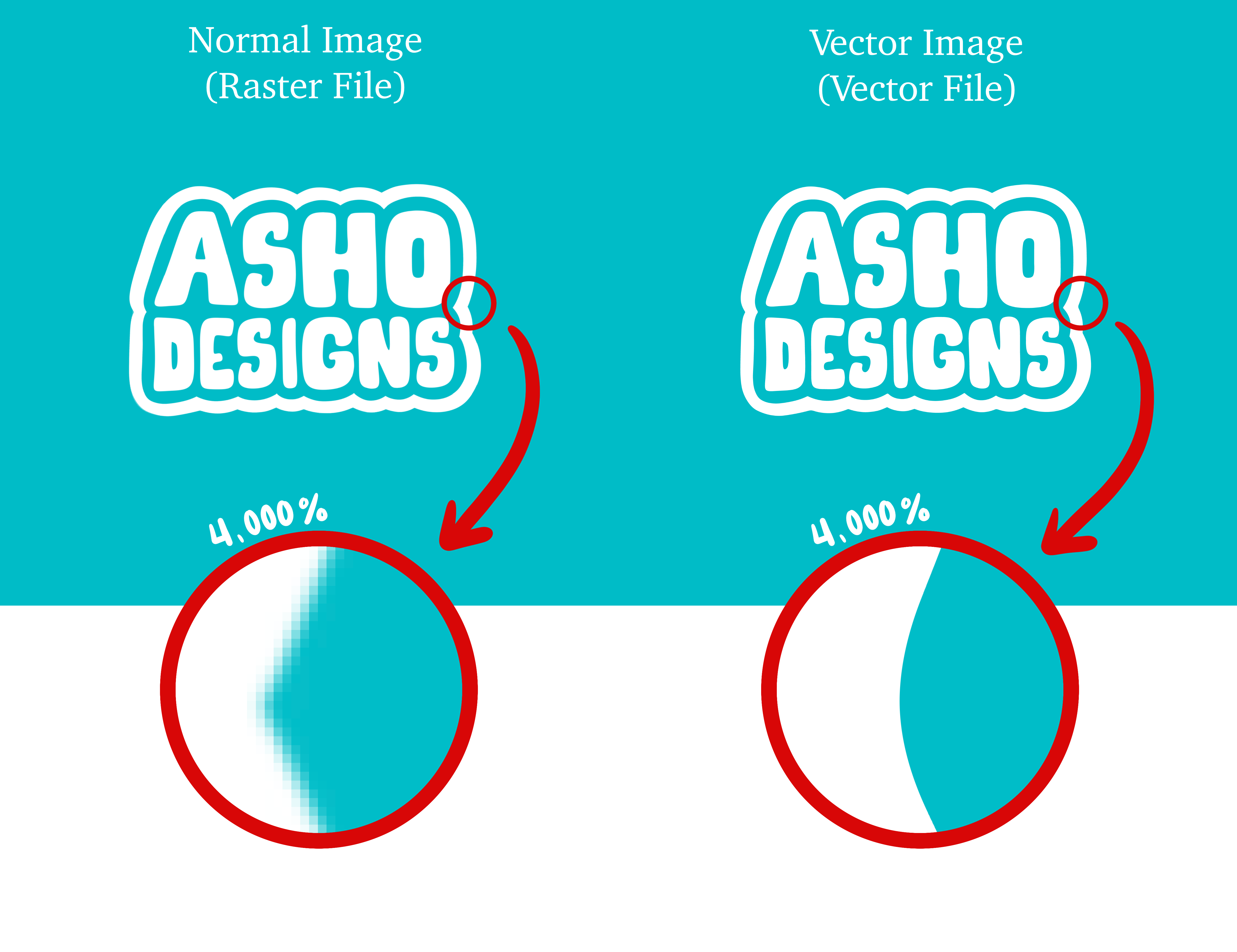 Raster vs. Vector File Example