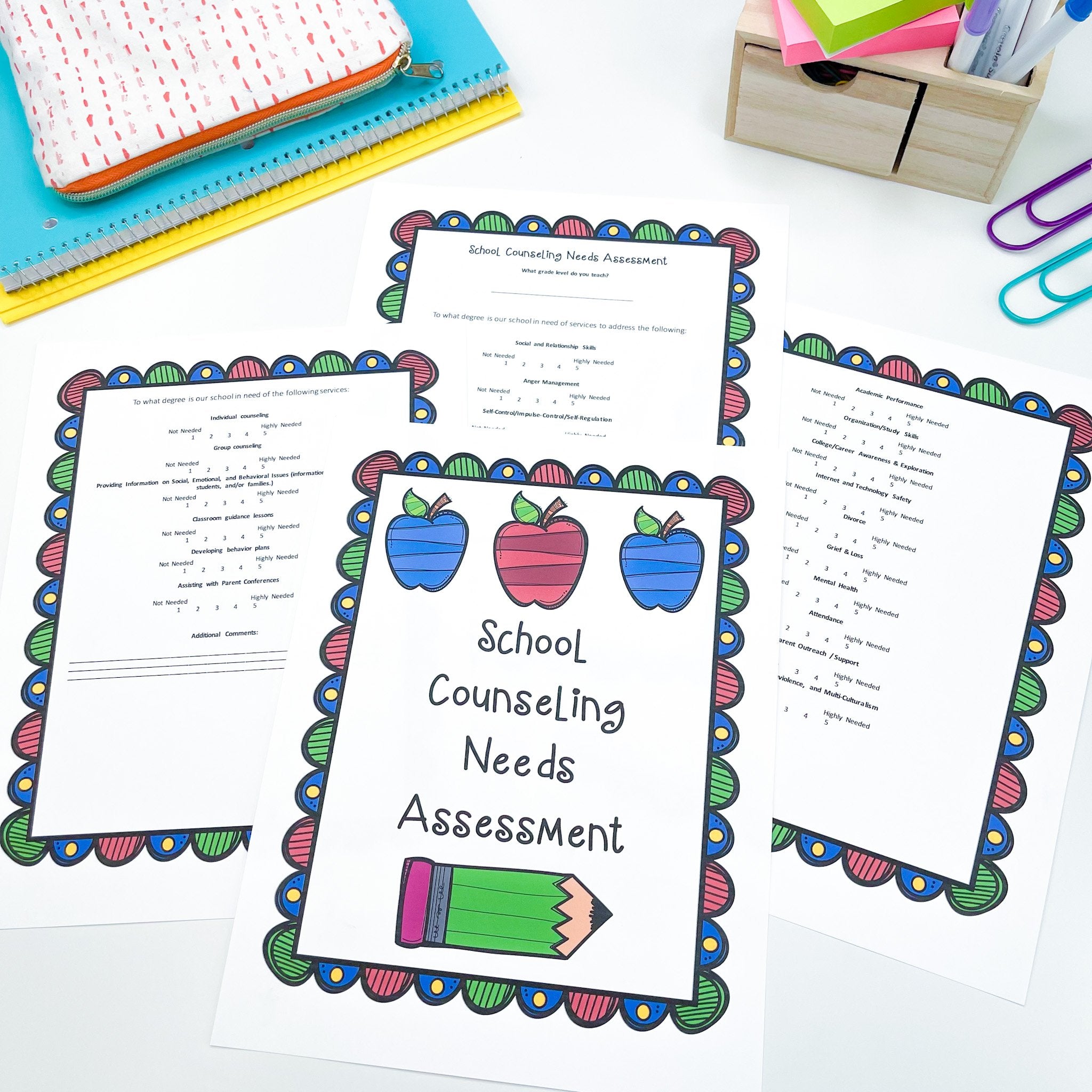 printed needs assessment form