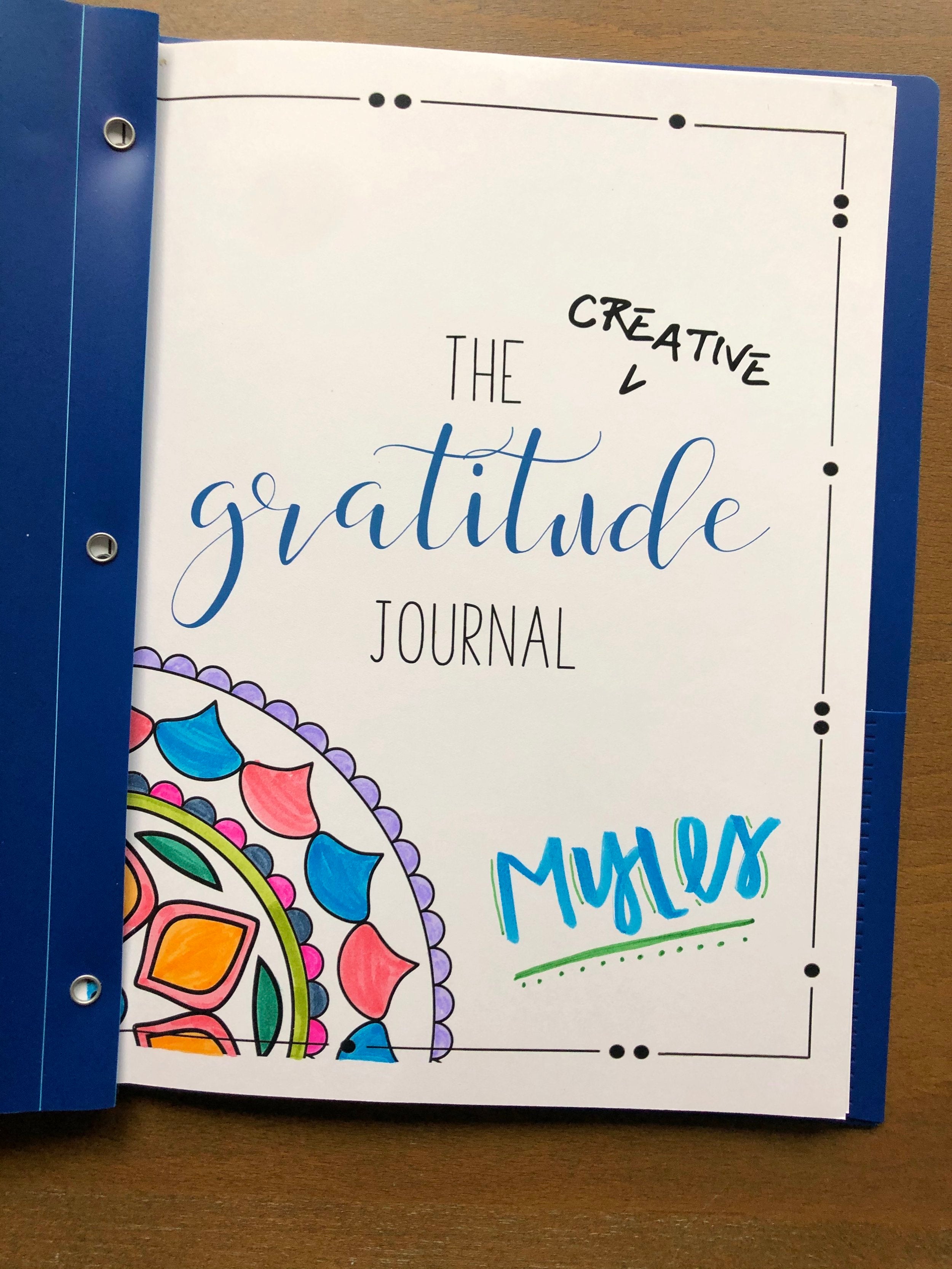 creative gratitude journal