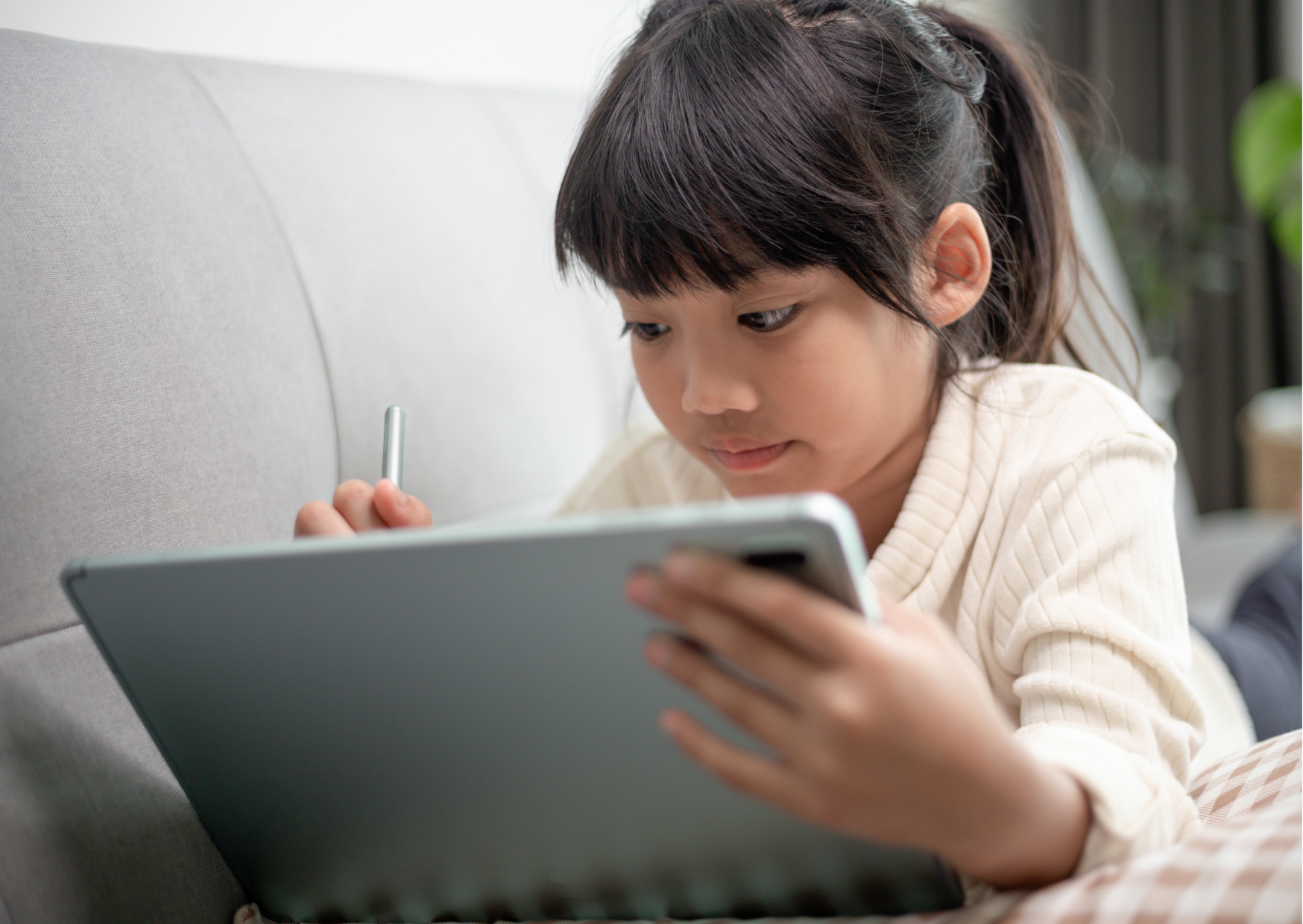 using tablet