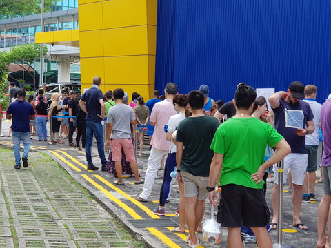 Long queues at IKEA