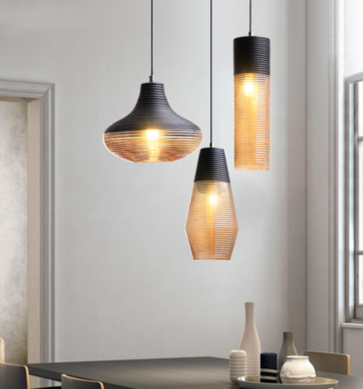 glass hanging pendant light