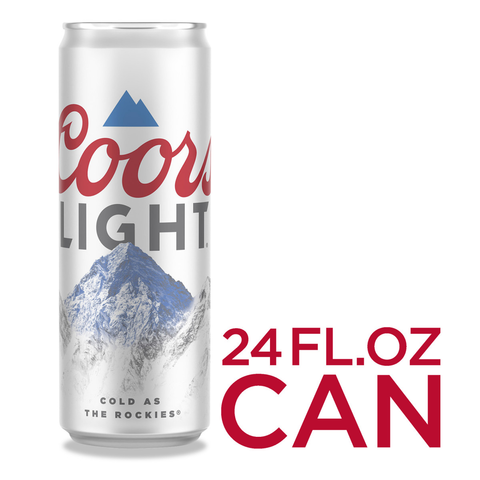 Coors Light 24oz Tallboy Beer Can