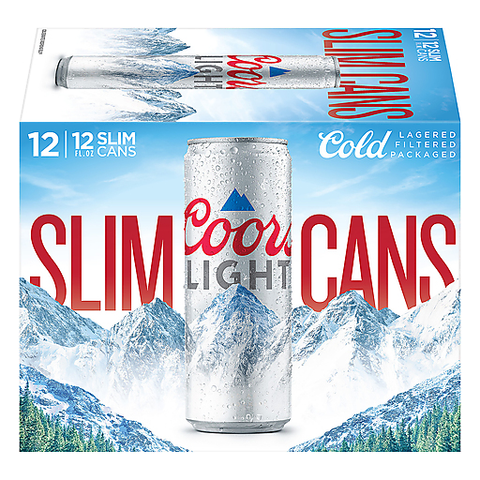 Coors Light 12oz Slim Cans