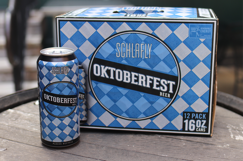 Schlafly Oktoberfest Canned Beer and Case
