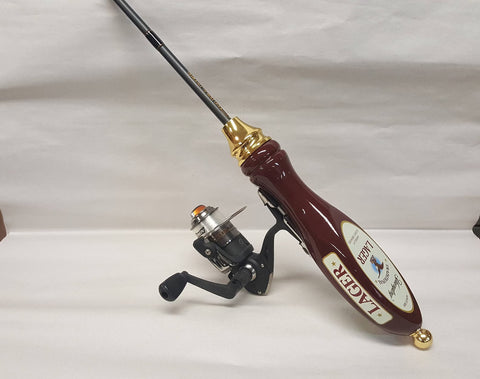 Fishing Pole Made from Draft Beer Keg Tap - Custom Fishing Rods