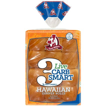 Aunt Millie's Live Carb Smart Hawaiian Dinner Rolls, 12 rolls Nav Image 1