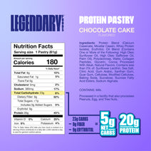 Legendary Foods Cake Style Low-Carb Protein Pastry - Chocolate Cake Nav Image 2