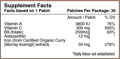 Iron Plus Vitamin Patch by PatchAid (3-Month Supply) 