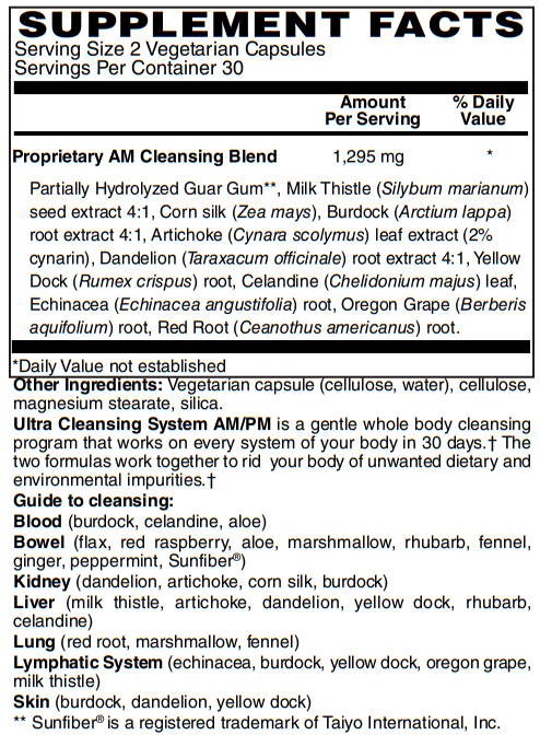 BariatricPal Ultra Cleansing System AM/PM Vegetarian Capsules - 30-Day Kit