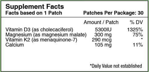 Vitamin D3 Vitamin Patch By Patchaid