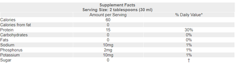 Proteinex 15g Liquid Protein Original - Unflavored