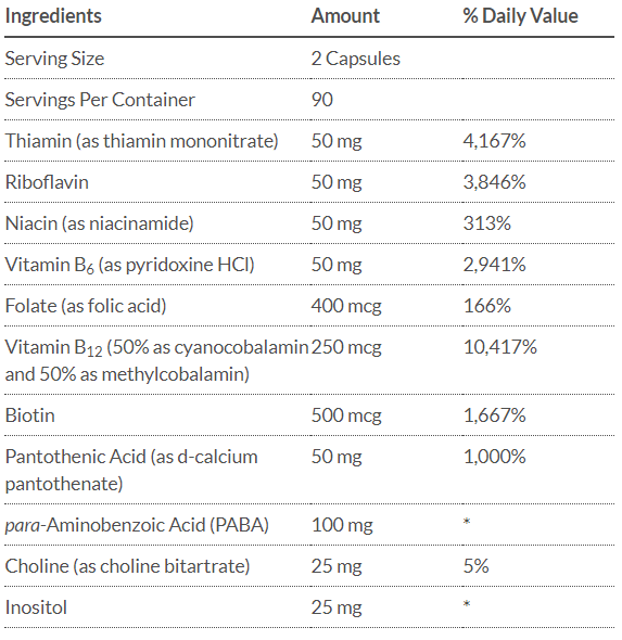 Bariatric Advantage B-50 Complex Capsules