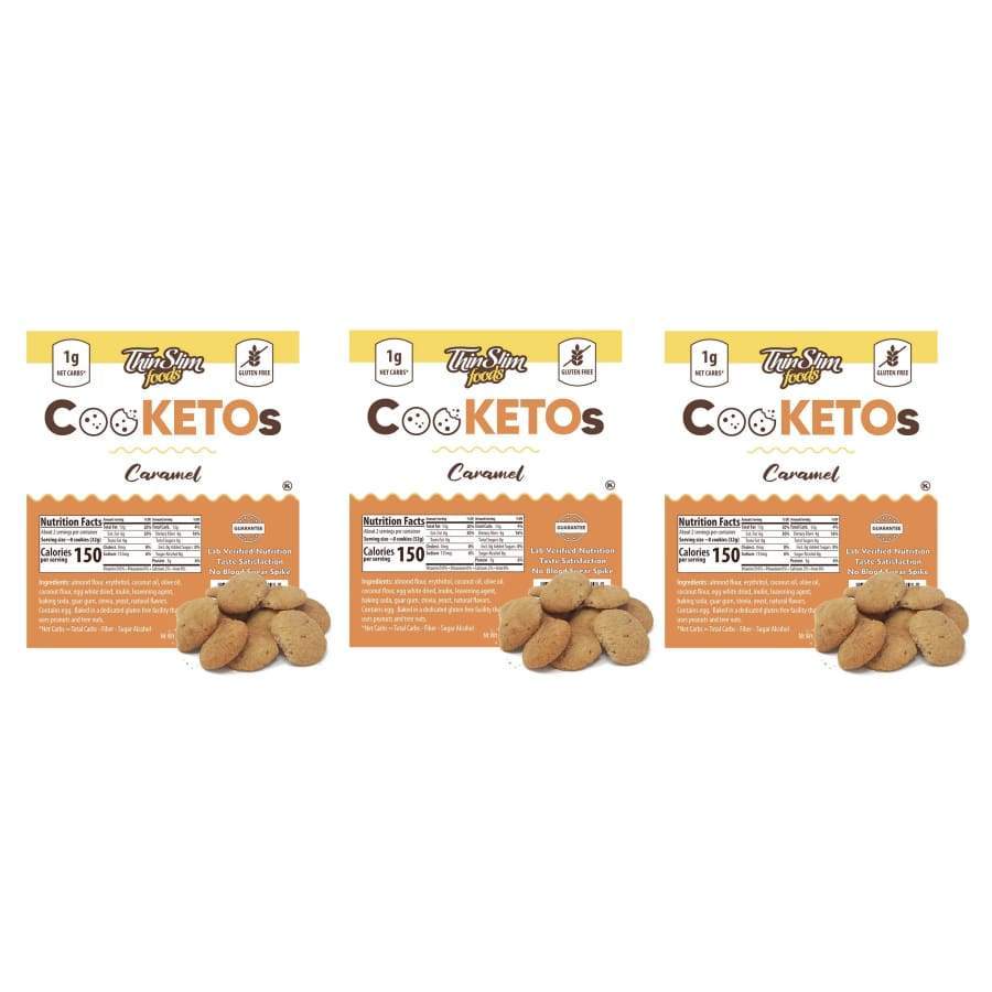 ThinSlim Foods CooKETOs - Caramel by ThinSlim Foods - Affordable Keto Cookies at $5.99 Store