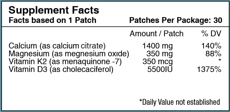 Vitamin D3 Plus Calcium Vitamin Patch by PatchAid by PatchAid - Affordable  Vitamin Patch at $18.95 on BariatricPal Store