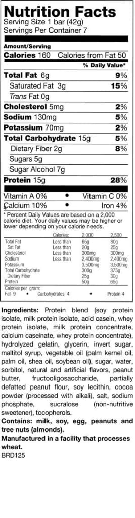 BariatricPal Protein Bars - Peanut Butter Cup