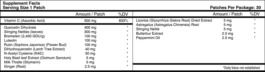 Allergy Plus Vitamin Patch by PatchAid