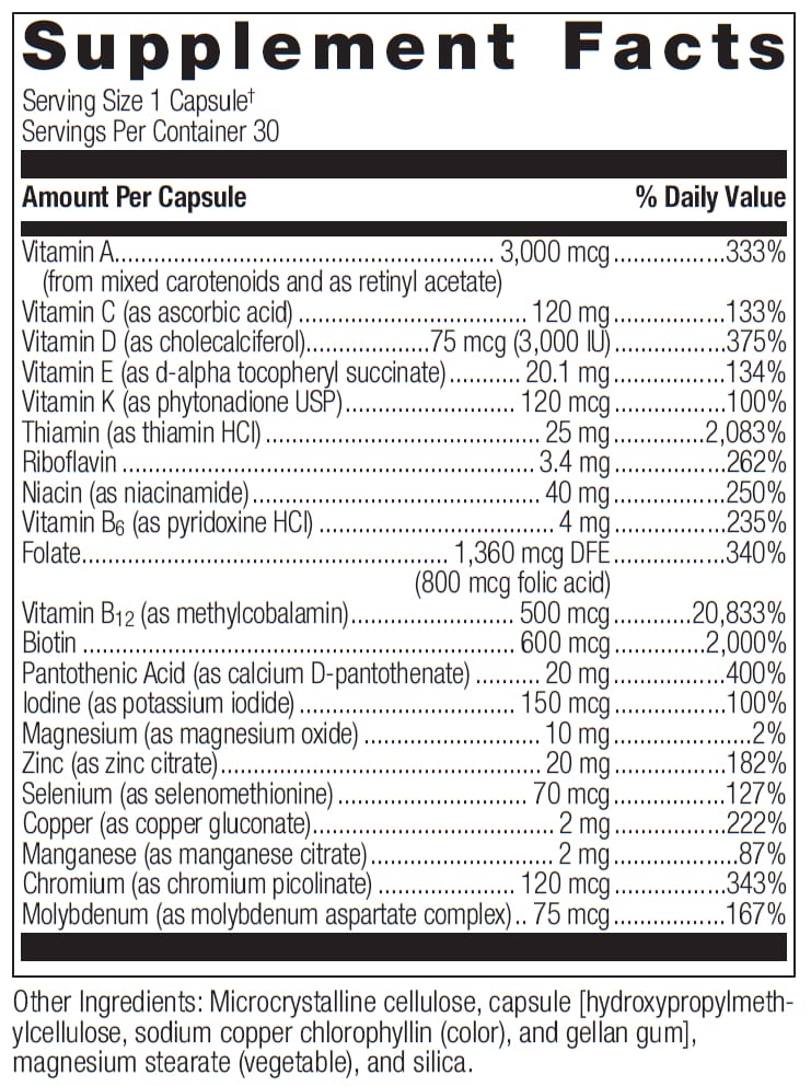 Bariatric Advantage Ultra Solo One Per Day Multivitamin without Iron