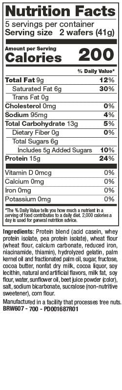 BariatricPal Square Protein Wafers - Raspberry