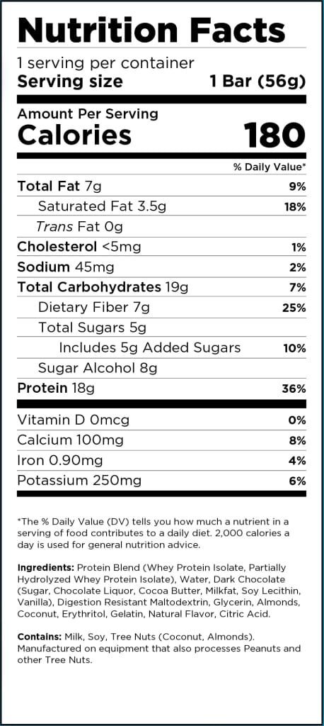 Built High Protein Bar - Coconut Almond