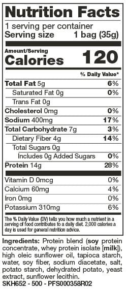 BariatricPal Proti Diet Protein Chips - Sea Salt and Vinegar