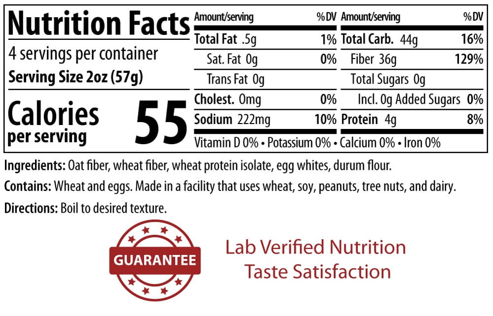 ThinSlim Foods Low Carb Impastable Pasta - Rotini