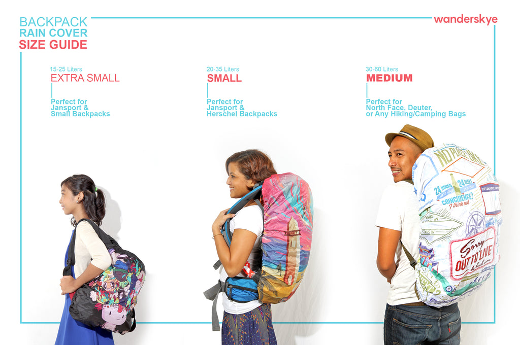 Size Guide Backpack Size Chart Liters