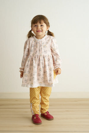 Mustard Whimsical Two Piece Set - Cotton Candy Kidz