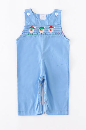 Santa Smocked Christmas Romper - Cotton Candy Kidz