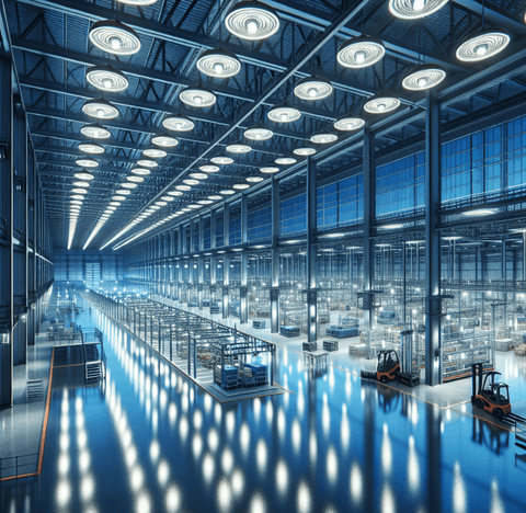 Industrial lighting lumen planning