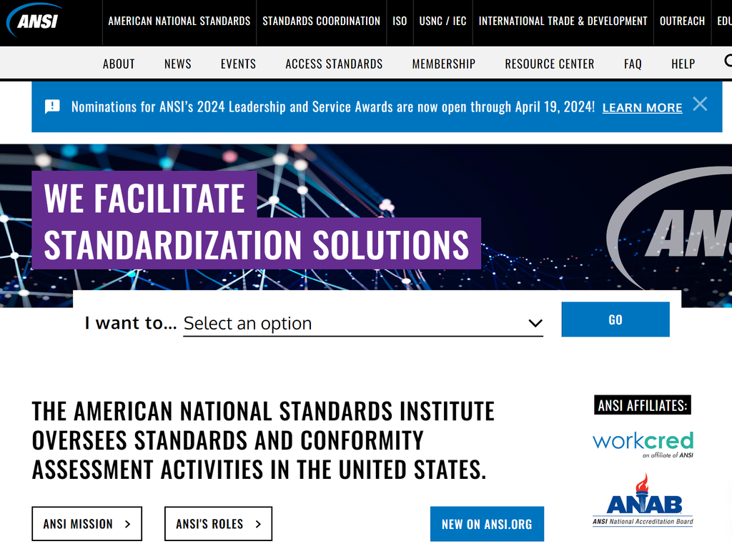 American National Standards Institute