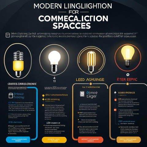 Comparison of HID, induction, fluorescent and LED lighting in different technologies