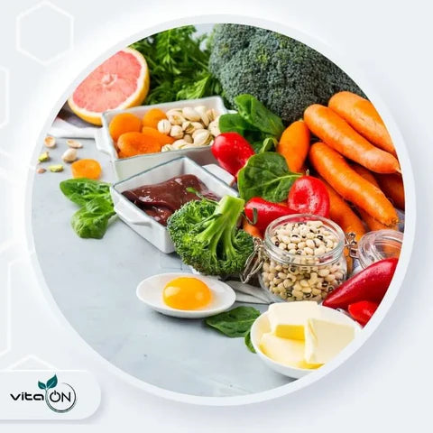 Vitamine A komt in twee vormen voor in voedsel: