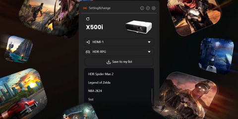 BenQ X500i Short Throw Console Gaming Projector SettingXchange.