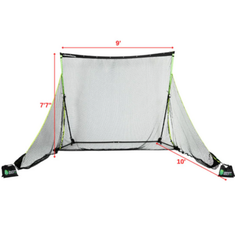 SIGPRO Golf Net with dimensions.