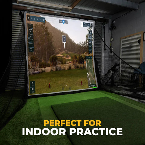 SimSpace Driving Net Impact Screen indoor practice.