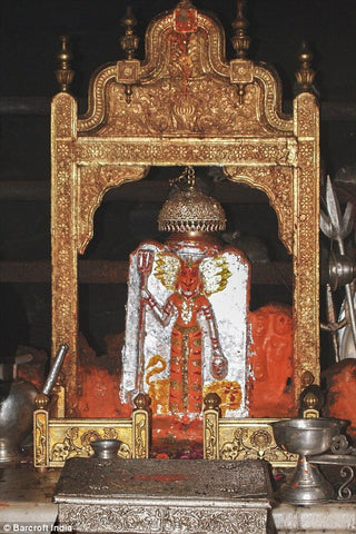 The sanctum sanctotum of Karni Mata at the Rat Temple in Deshnoke | Mata  wallpaper hd, Shakti goddess, Maa image