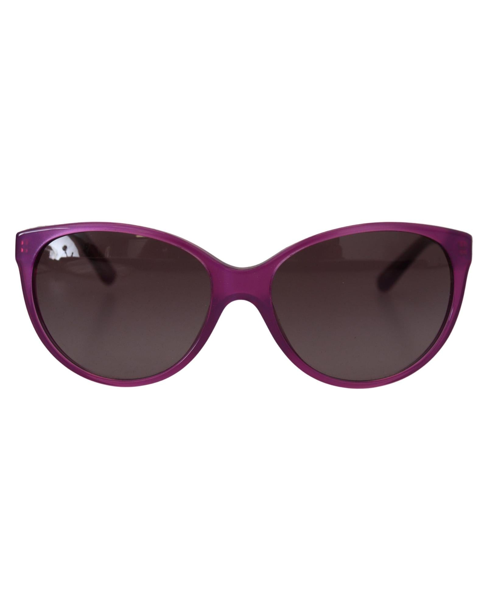 image of Dolce & Gabbana Women's Purple Acetate Frame Round Shades DG4171P Sunglasses