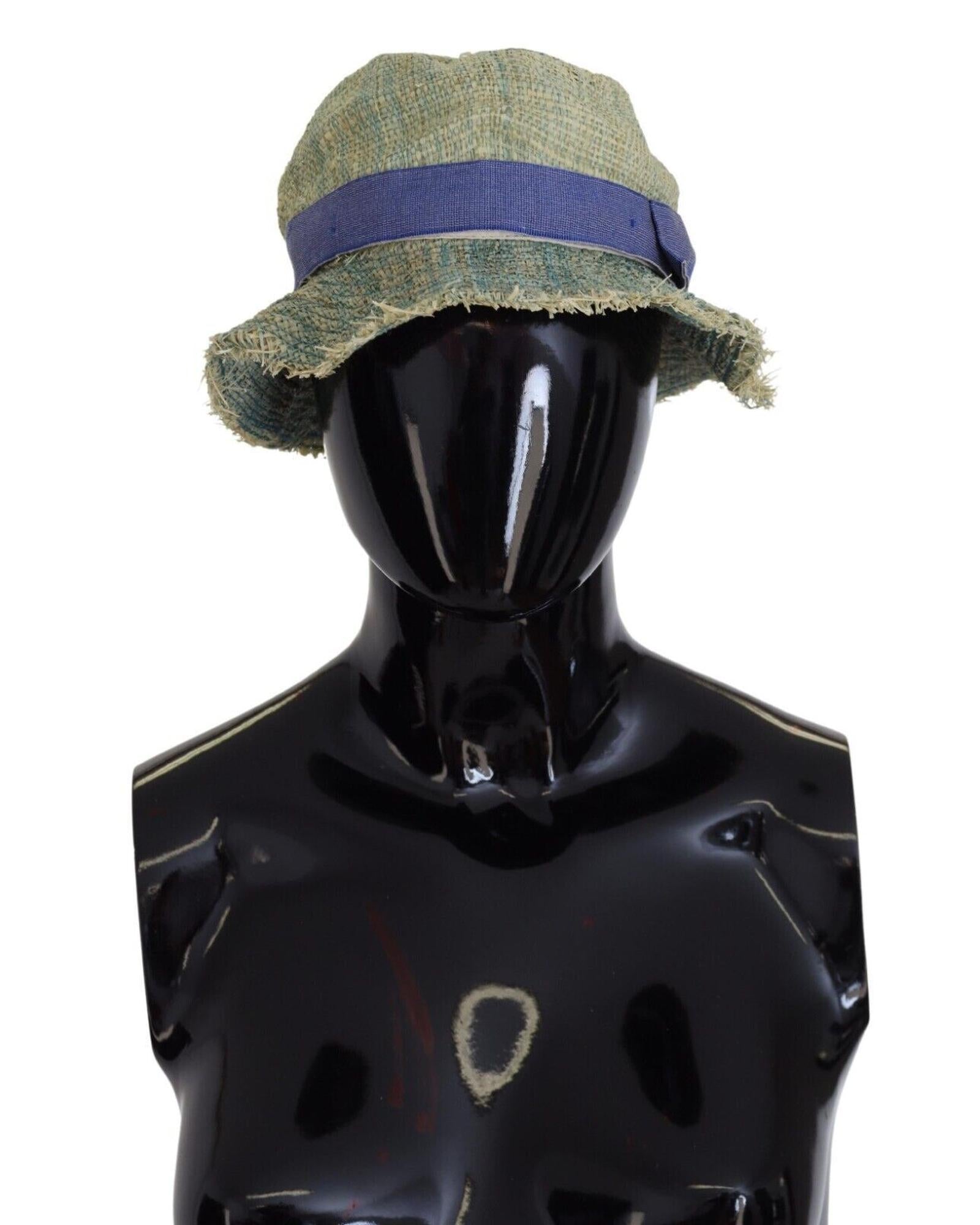 image of Dolce & Gabbana Women's Multicolor Cotton Straw Bucket Hat